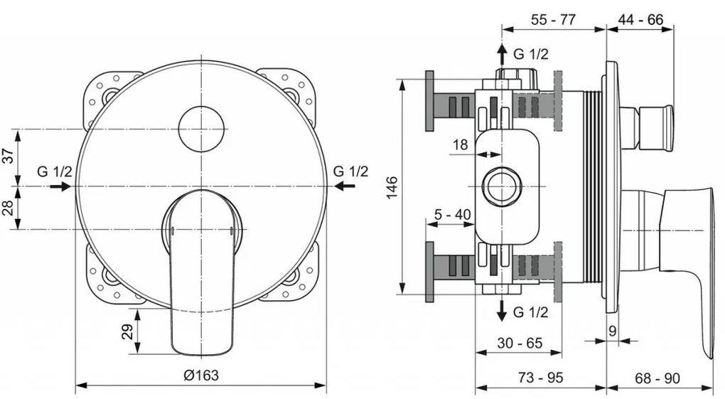 Ideal Standard Connect Air - Podomietková vaňová batéria, kartáčovaná zlatá A7035A2