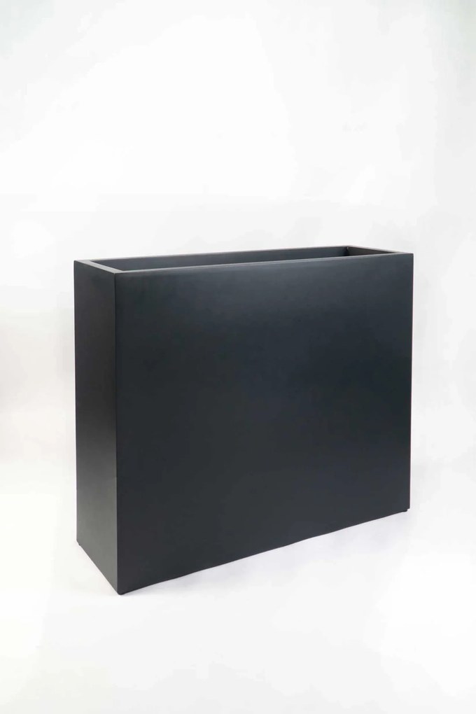 Interiérový kvetináč ELEMENTO, materiál MDF, šírka 88 cm, čierny
