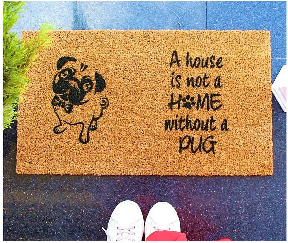 Rohožka Doormat Pug, 70 × 40 cm