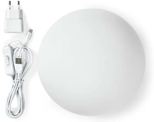 Nedis WIFILM10CWT - LED RGBW Stmievateľná stolná lampa SmartLife LED/5W/5V Wi-Fi