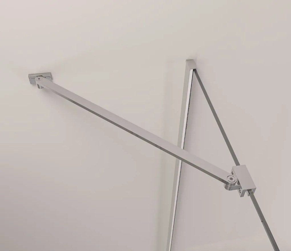 Erga Berlin, sprchový kút so skladacími dverami 90(dvere) x 80(stena) x 195 cm, 6mm číre sklo, chrómový profil, ERG-V02-BERLIN-D090G080-CL-CR