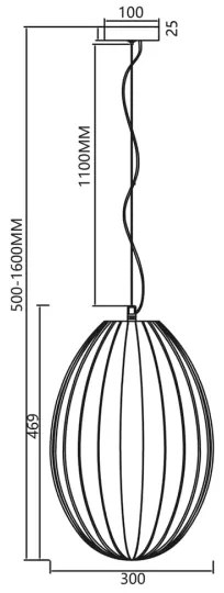 Luster na lanku BRAGA 1xE27/60W/230V šedá