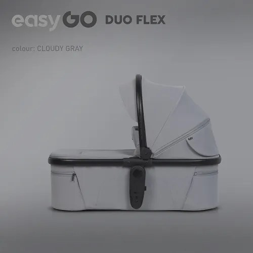 Súrodenecký kočík EasyGo Duoflex Cloudy Gray