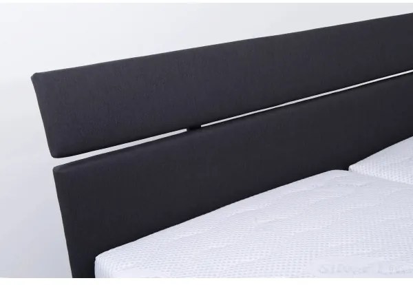 Čalúnená posteľ s matracom a úložným priestorom ALIS 180x200 cm antracit