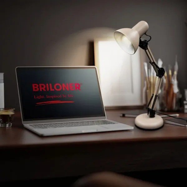 Brilo - Stolová lampa PIXA 1xE14/25W/230V béžová