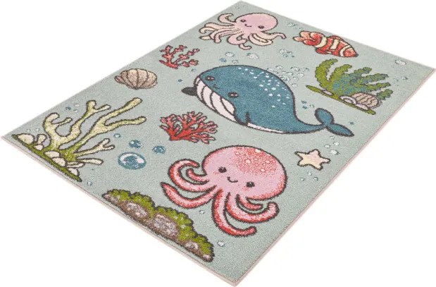 Detský koberec Funky Top Aquario mätový