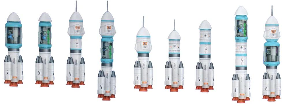 Lean Toys Vesmírna súprava – Raketa a kozmonaut