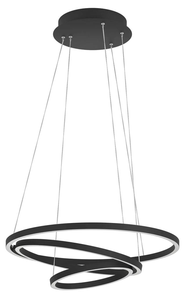 EGLO Závesné chytré LED osvetlenie LOBINERO-Z, 43,2 W, teplá biela-studená biela, čierne