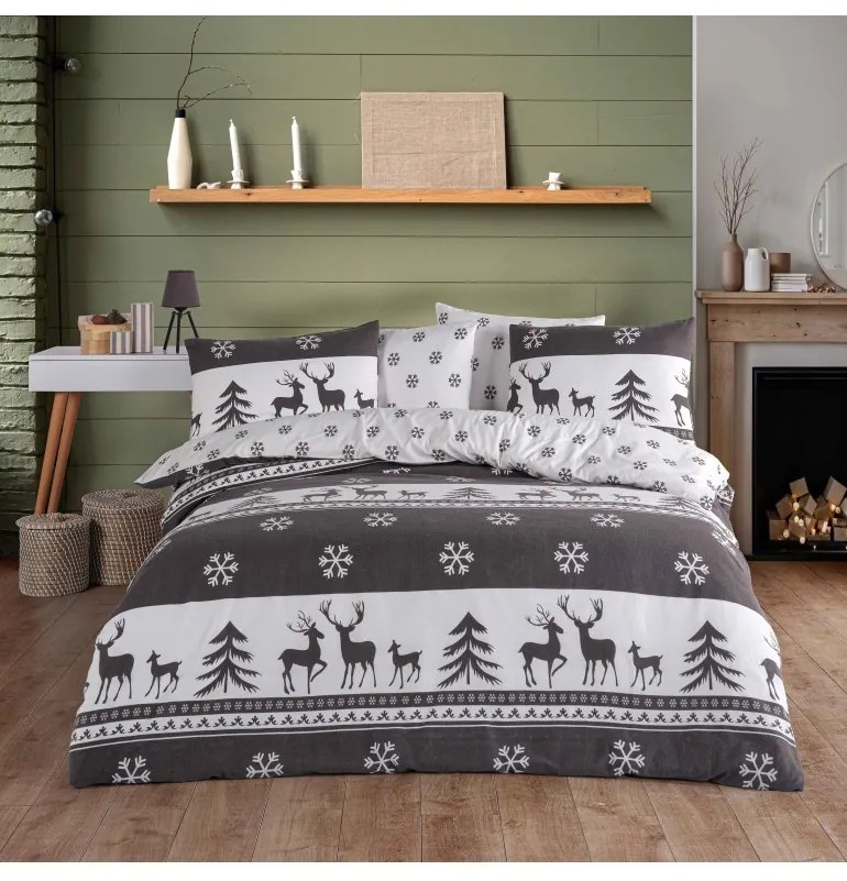 Flanelové vianočné obliečky Renne EMI