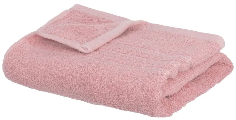 Ružový froté bavlnený uterák 50x100 cm Simple – Casa Selección