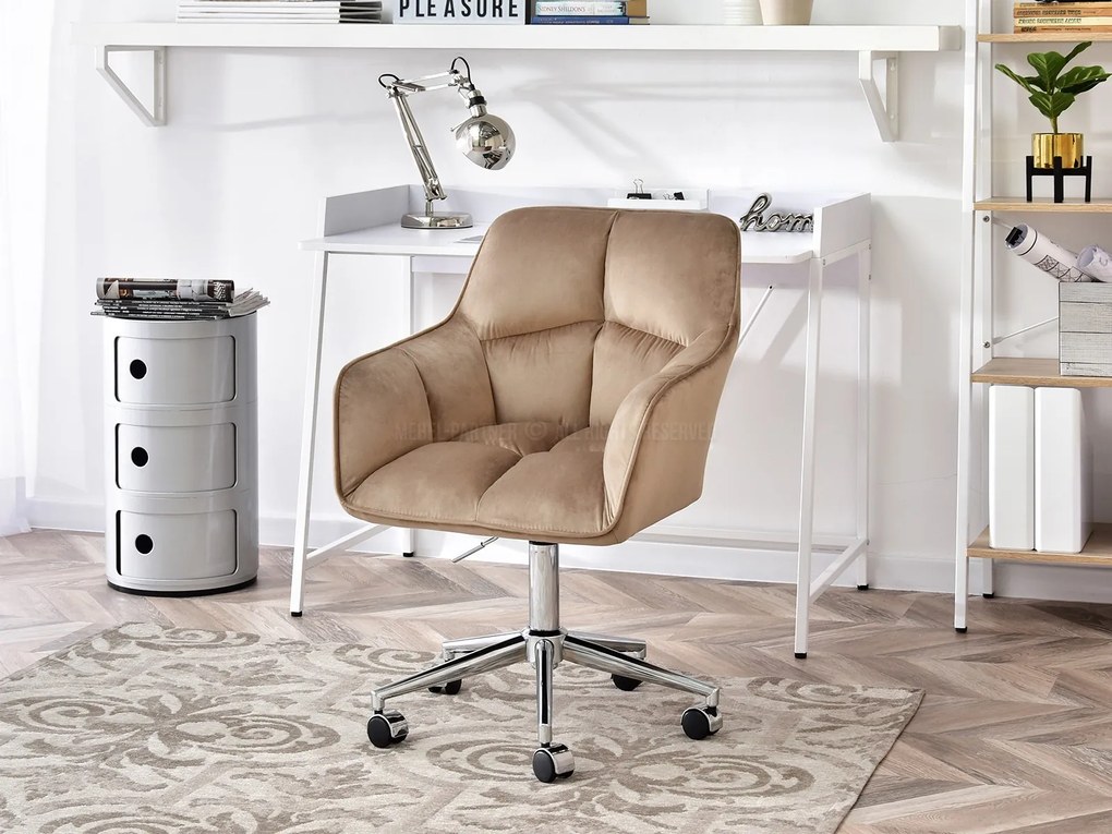 Kreslo Island (béžová + zlatá). Akcia -20%. Vlastná spoľahlivá doprava až k Vám domov. 1110076