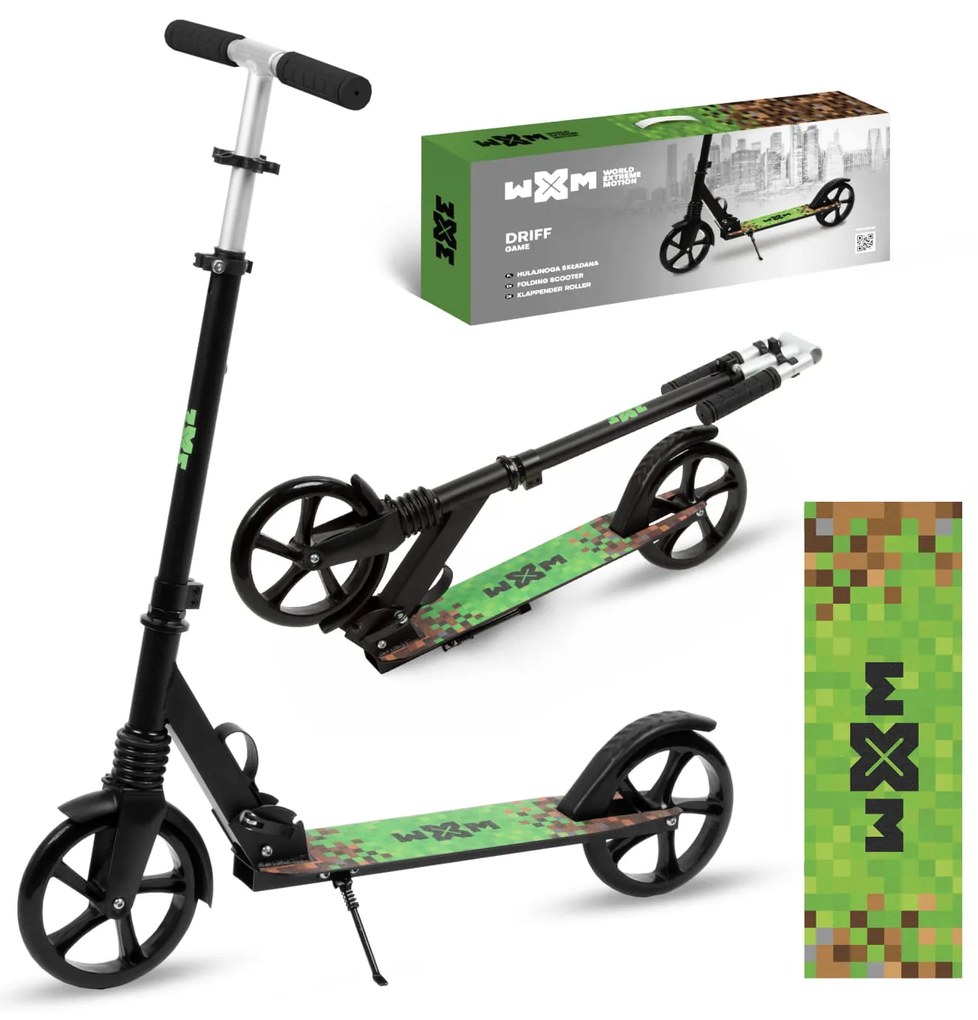 Kidwell Skladacia mestská kolobežka WXM DRIFF, 200 mm, ABEC-7, nosnosť 100 kg