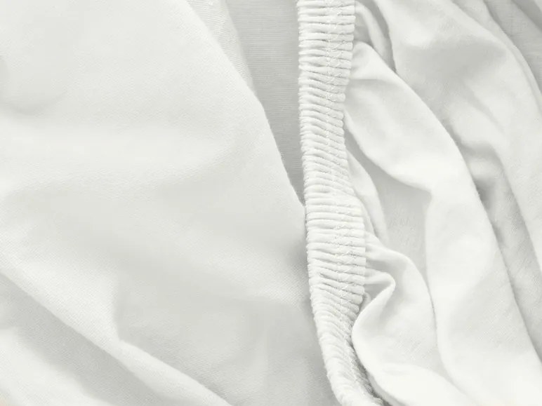 Biberna Napínacia plachta (krémová, 180 – 200 x 200 – 220 cm) (100251944)