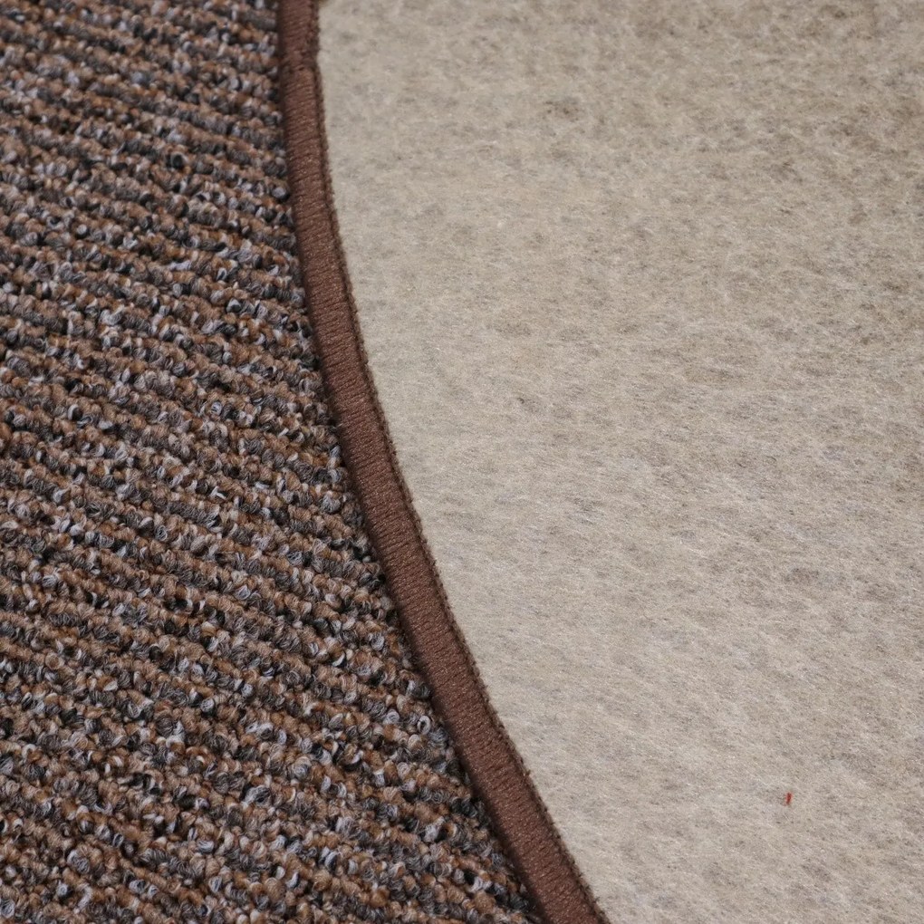 AladinWorld Expres, Kusový koberec Bohemia hnedý kruh, 200x200 (priemer) kruh, hnedá, kancelária