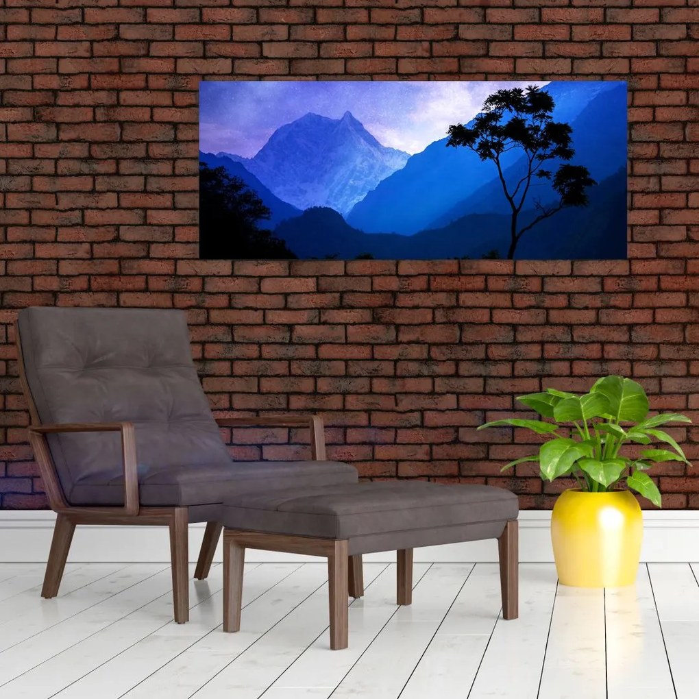 Obraz - Nočné nebo v Nepále (120x50 cm)