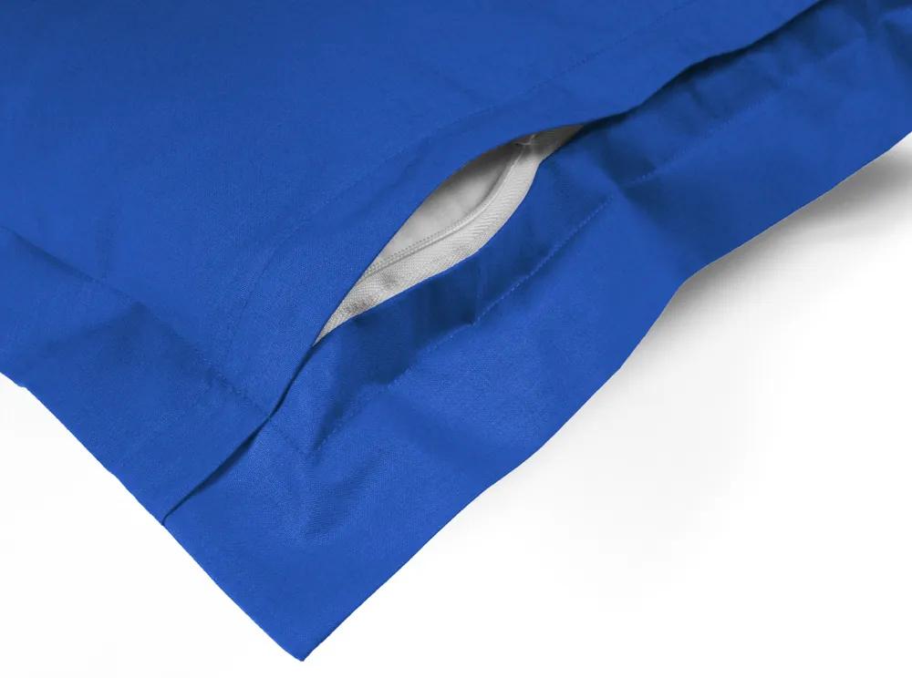 Biante Bavlnená obliečka na vankúš s lemom Moni MOD-503 Modrá 45 x 45 cm
