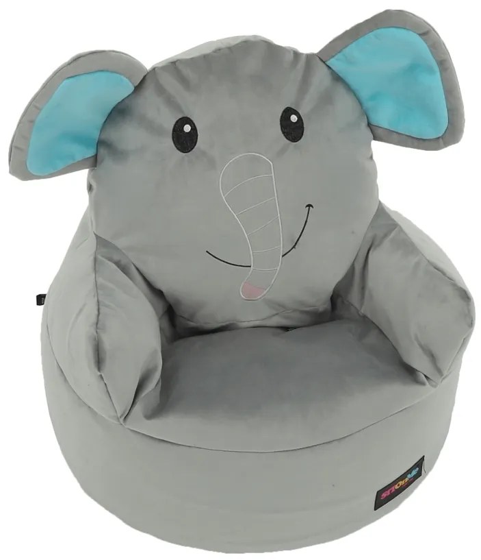Tempo Kondela, s.r.o. Sedací vak, šedá látka, BABY TYP 2