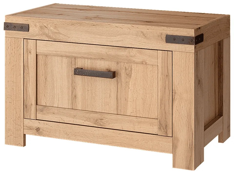 Skriňa na topánky MORATIZ, dub Wotan