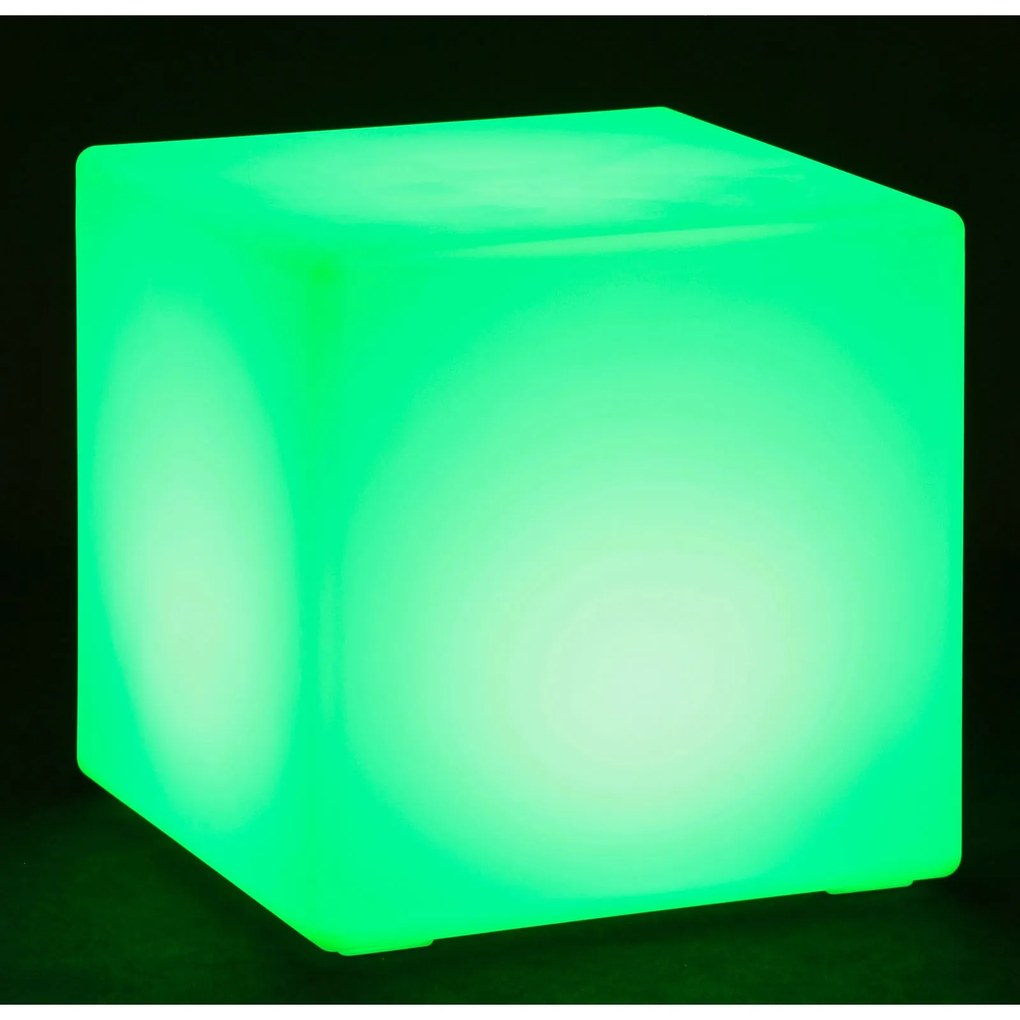 LED svietiaci stolík/taburet, 60 x 60 x 60 cm