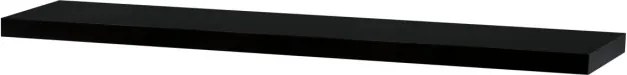 Nástenná polica čierna wenge P-002 BK