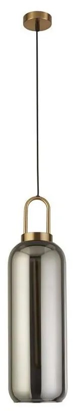 Searchlight 46641-1SM - Luster na lanku PIPETTE 1xE27/60W/230V lesklá