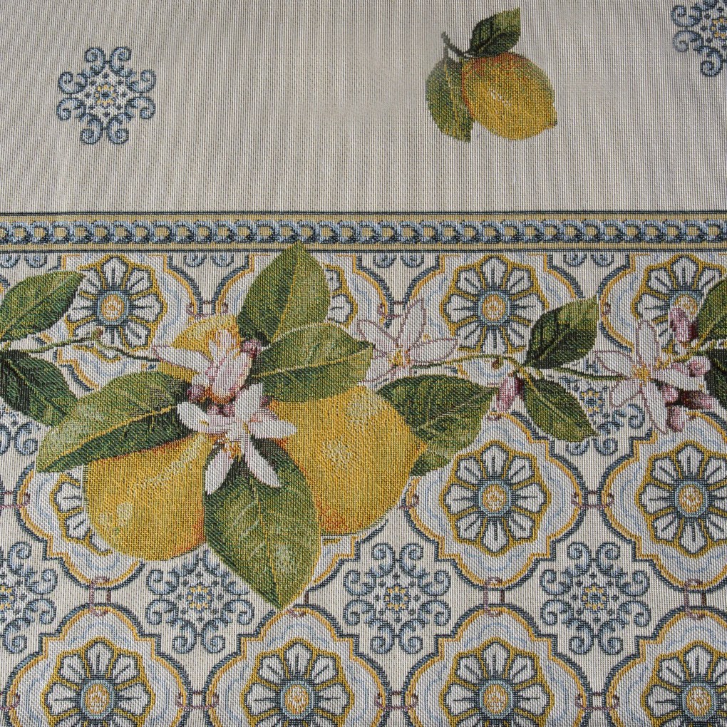GOBELÍNOVÝ OBRUS LEMON 140X180 CM VZOROVANÝ
