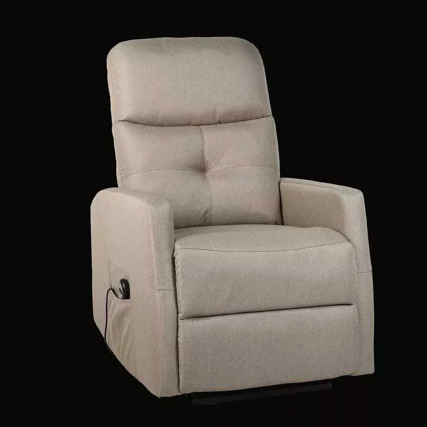 LuxuryForm DESIGN Elektricky polohovateľné televízne kreslo SEMIR - béžové