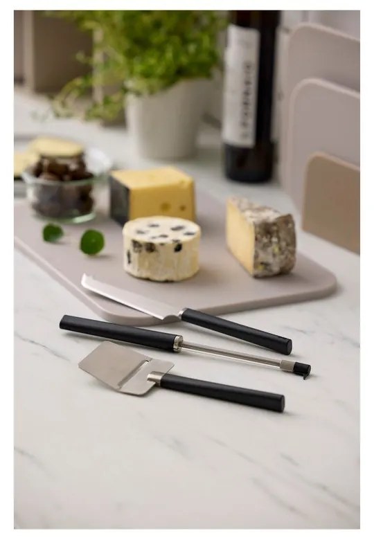 Súprava nožov 3 ks na syr z nehrdzavejúcej ocele Emma – Rosti