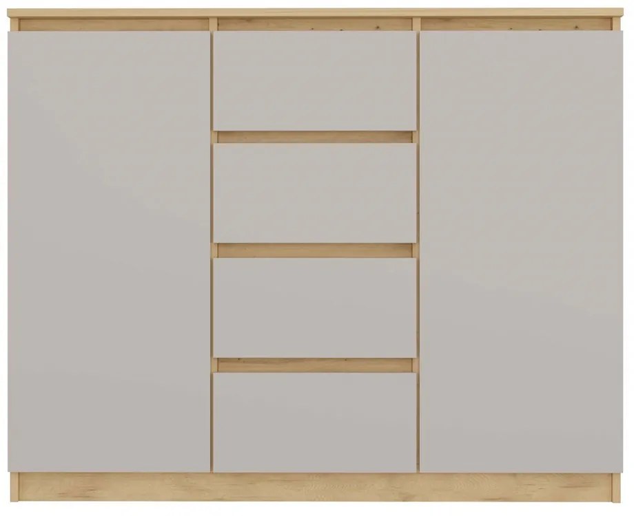 Komoda Musecalo 8 (dub artisan + kašmír). Akcia -20%. Vlastná spoľahlivá doprava až k Vám domov. 1132843