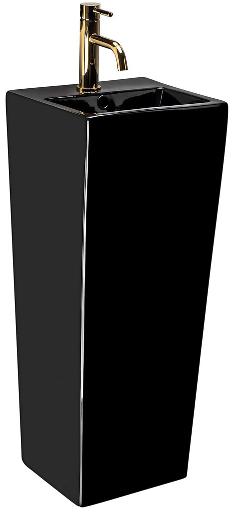 Rea Kamila voľne-stojace umývadlo, 82 x 33 cm, čierna, REA-U5644