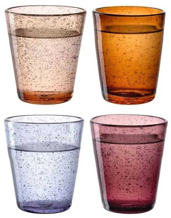Leonardo pohár Burano teplej farby 330 ml 4 ks