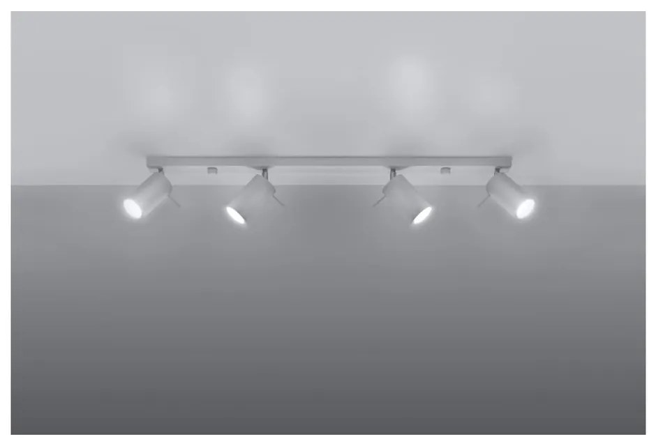 Biele stropné svietidlo Sollux Etna 4L