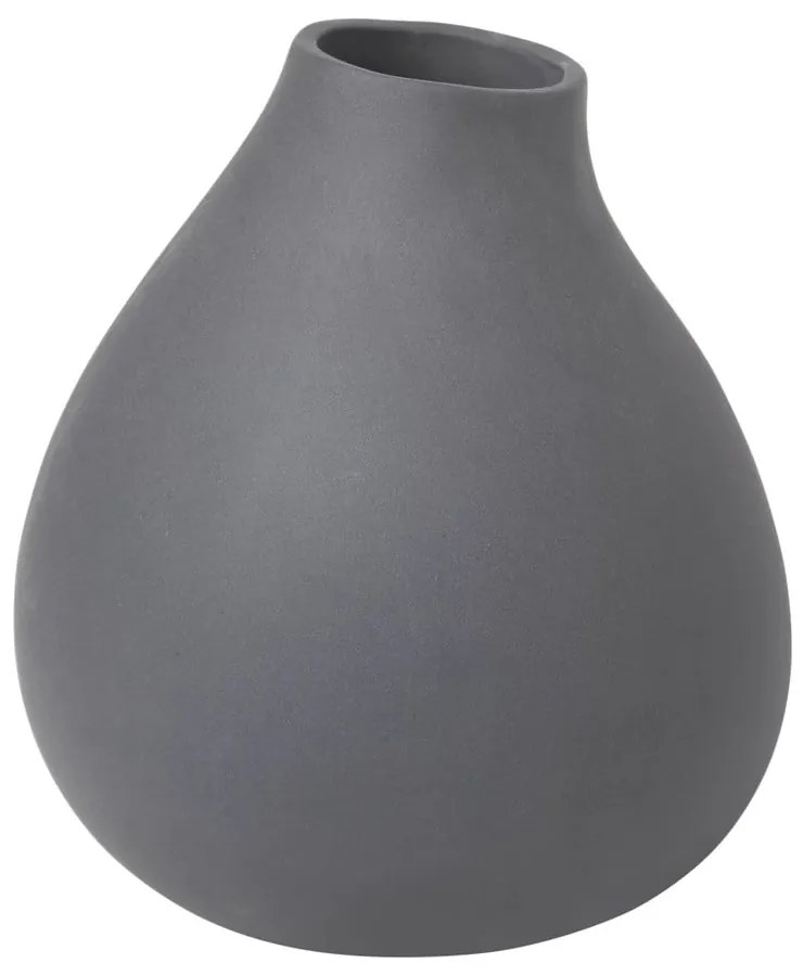 Tmavosivá porcelánová váza (výška 17 cm) Nona – Blomus