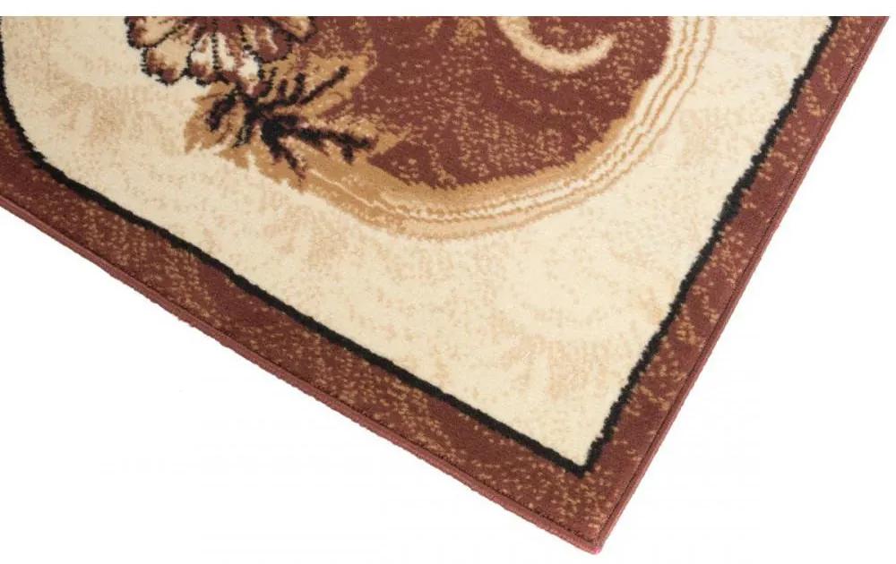 Kusový koberec PP Riccio hnedý atyp 100x150cm