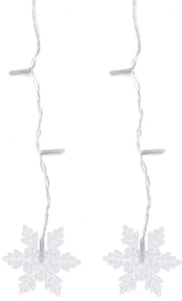 Aigostar - LED vonkajšia vianočná svetelná reťaz 120xLED / 6 W / 230 V / 8 režimov / 3x0,7 m / IP44 / teplá biela + diaľkové ovládanie