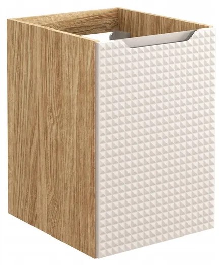 Závěsná skříňka pod umyvadlo Luxor Beige II s deskou 120 cm béžový/dub olejovaný