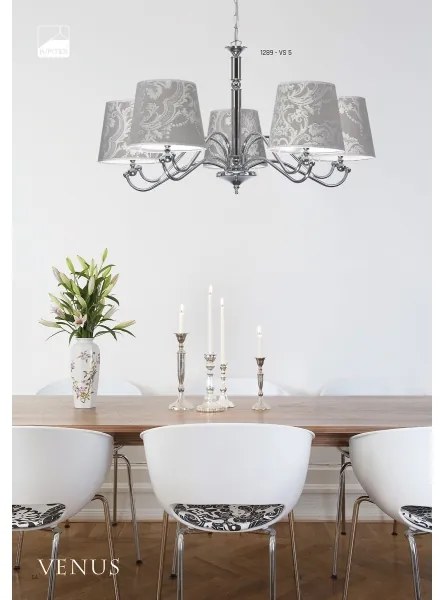 JUPITER 1289-VS5 - Závesné svietidlo VENUS 5xE27/60W