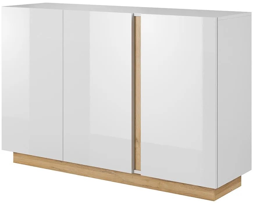 Komoda Arco biela+dub grandson