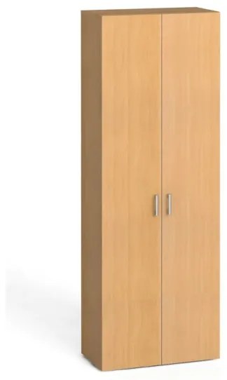 Kancelárska skriňa s dverami PRIMO KOMBI, 5 polic, 2233 x 800 x 400 mm, buk