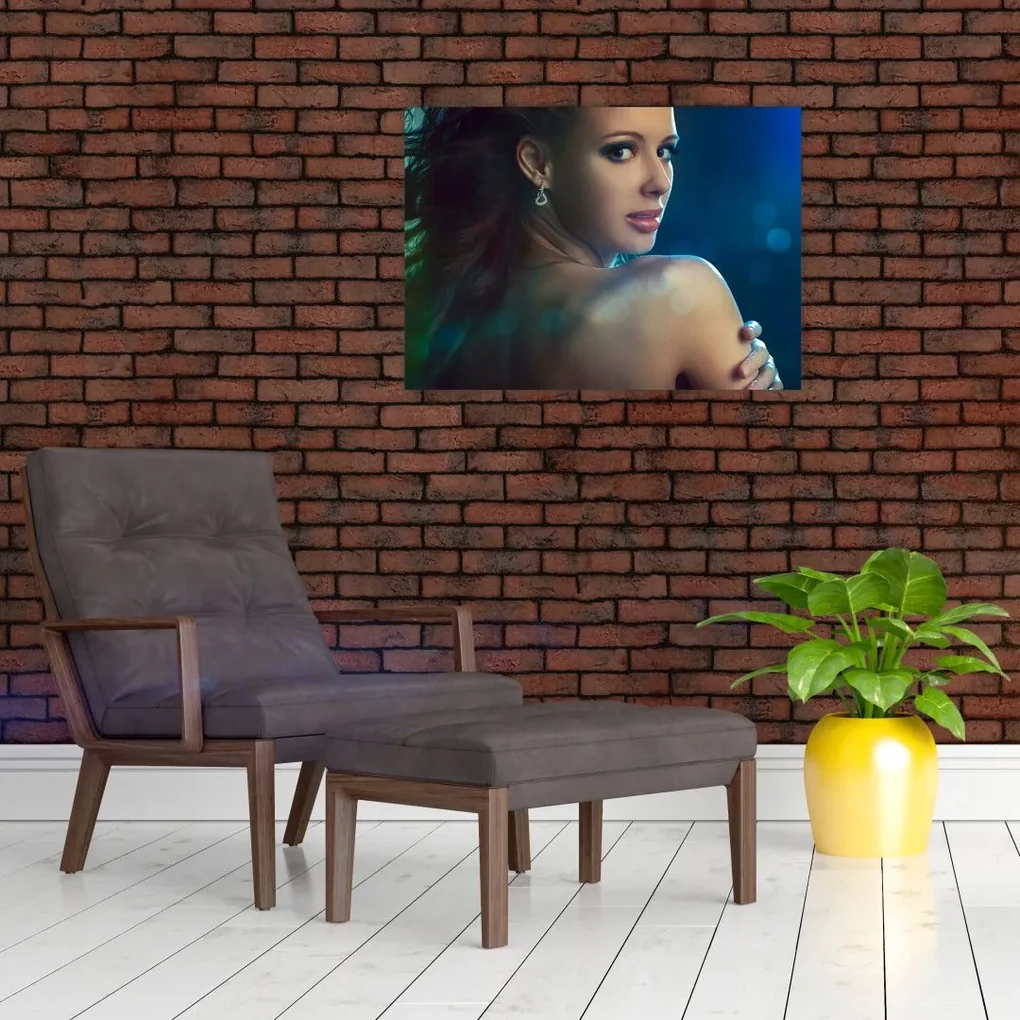 Obraz - Pohľad mladej ženy (70x50 cm)