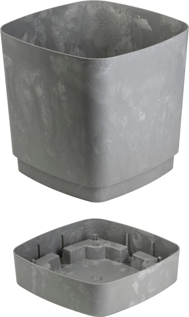 Květináč CUBI 34x36,4 cm šedý beton