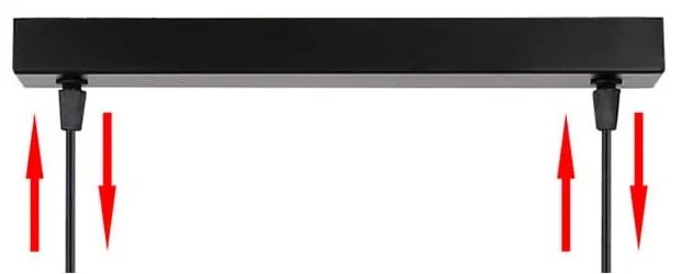 Čierne závesné svietidlo so skleneným tienidlom 10x34 cm Bistro - Candellux Lighting