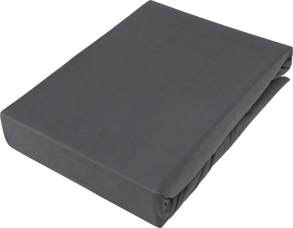 XXXLutz NAPÍNACIA PLACHTA NA BOXSPRIN, džersej, antracitová, 180/220 cm Novel - Obliečky & plachty - 004550010405