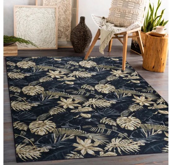 Dywany Łuszczów, Kusový koberec ANDRE Leaves 1311, 160x220, viacfarebná, chodba / predsieň