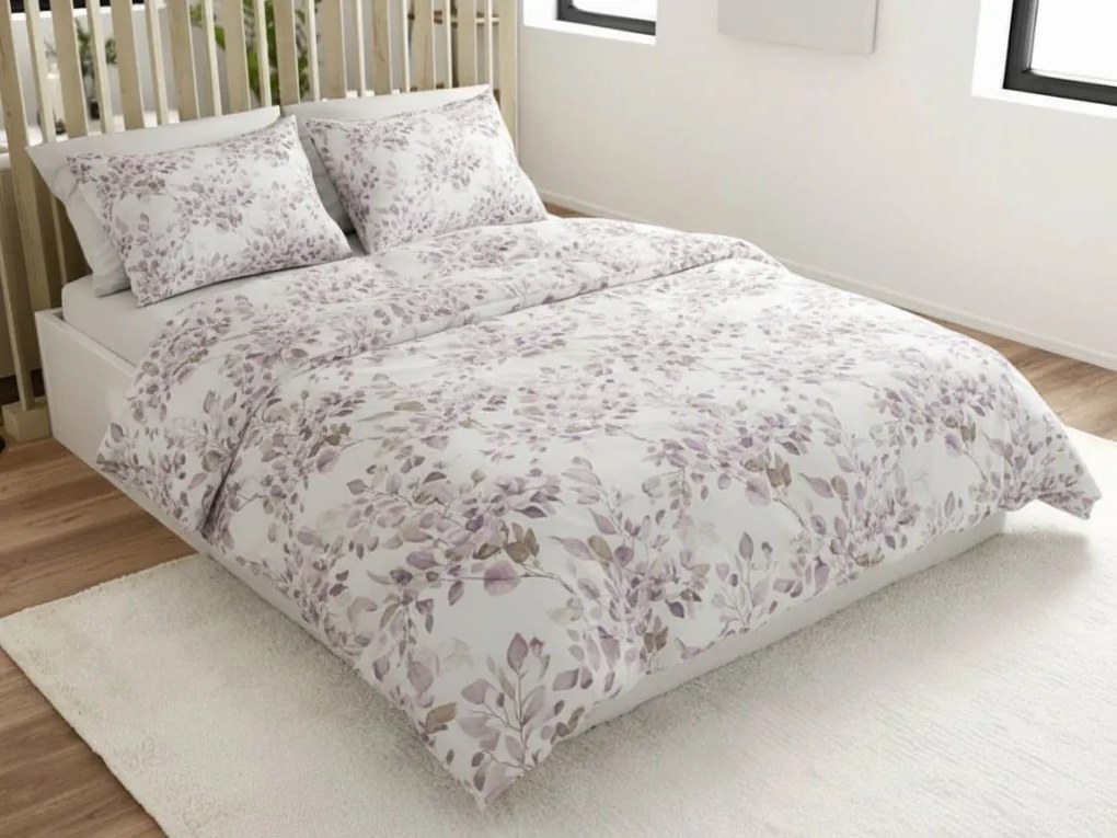 Obliečky z mikrovlákna FLORANY biele Rozmer obliečky: 70 x 90 cm | 140 x 220 cm