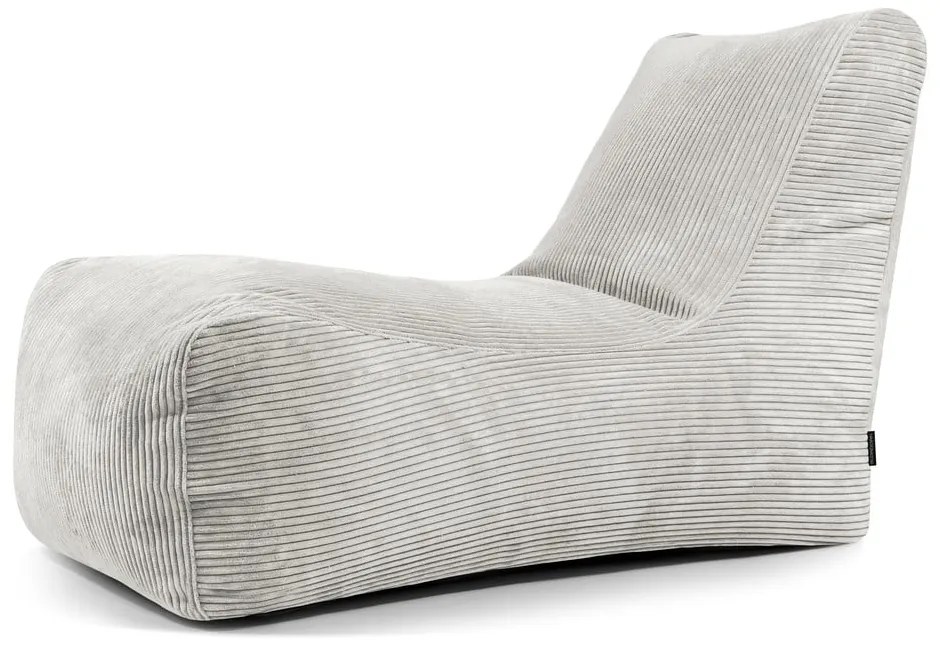 Krémový menčestrový sedací vak Lounge – SLOWDOWN