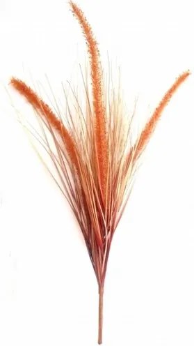 Umelá kytica trávy oranžová