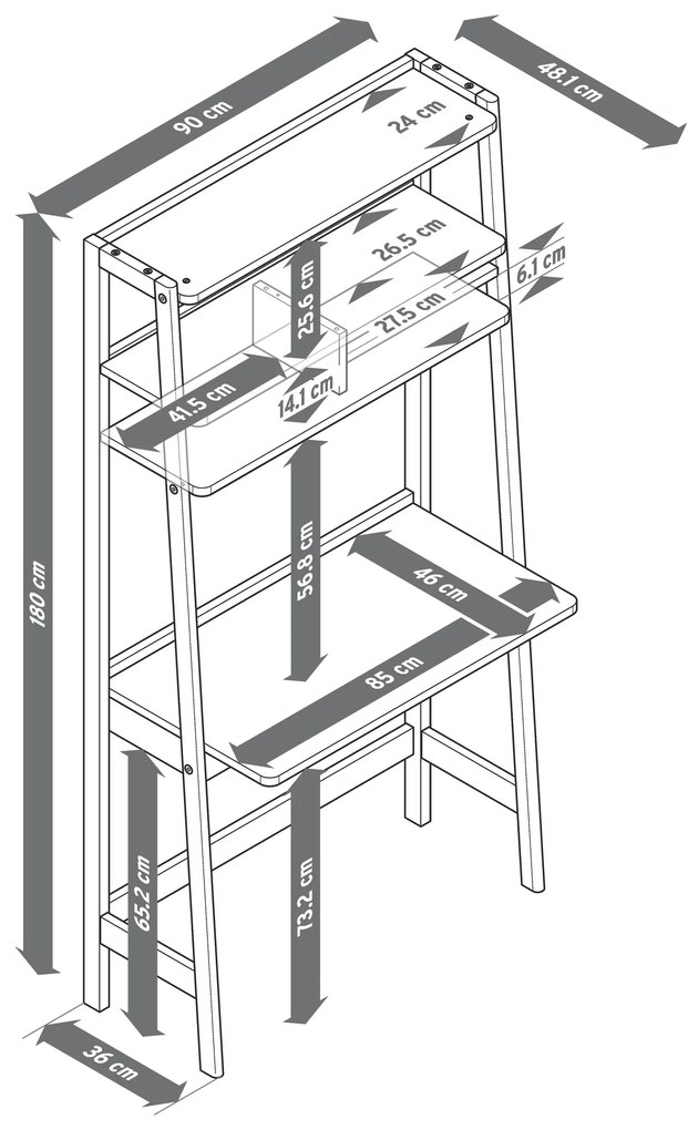 Polica so sekretárom