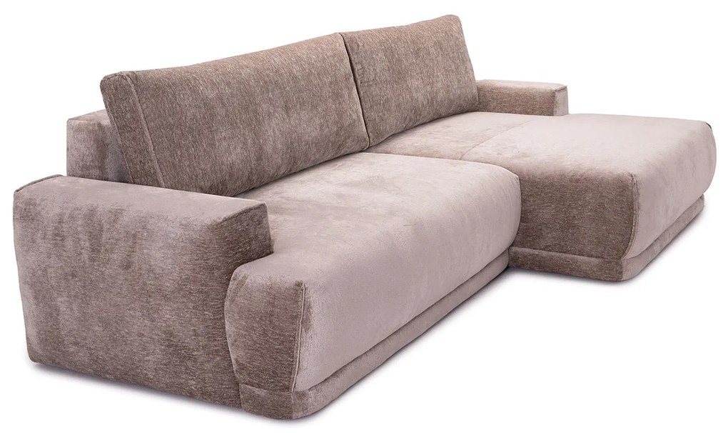 PROXIMA.store - Rohová sedačka plocha spania 138x215 - LATTE TYP ROHU: Ľavý, SKUPINA LÁTOK: Skupina 3