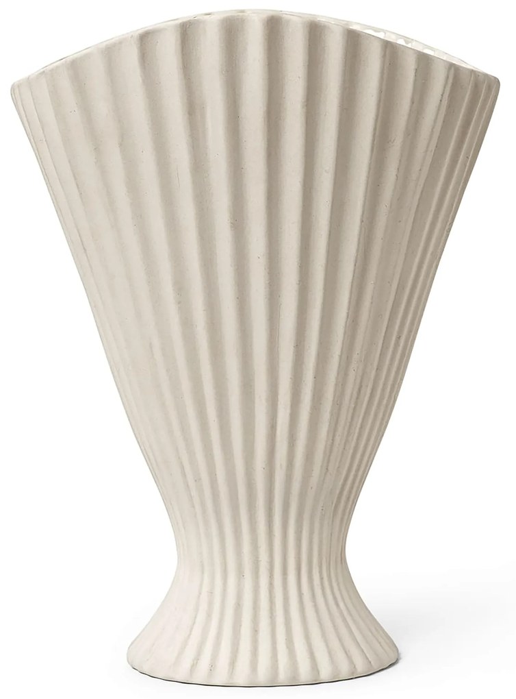 Ferm Living Dizajnová váza Fountain Off White